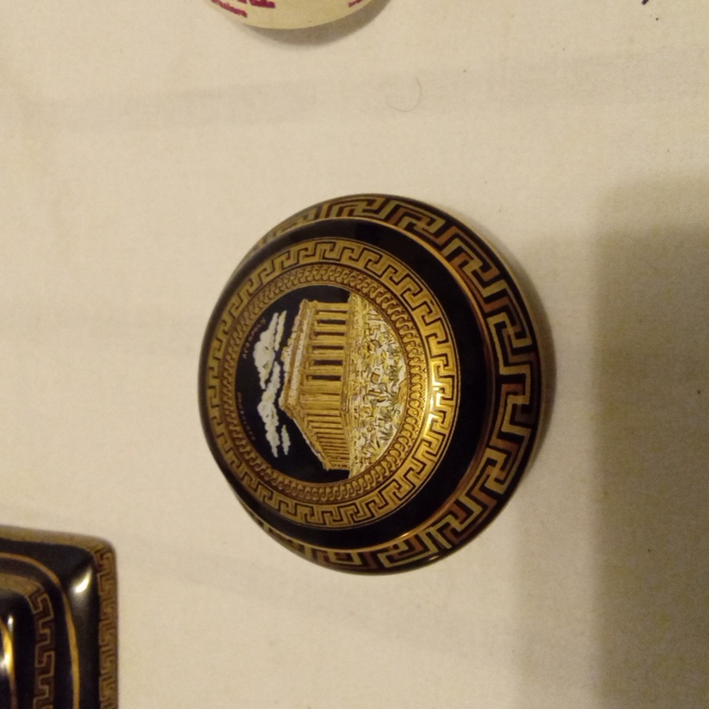 Vintage Porcelain Greek Trinket Box